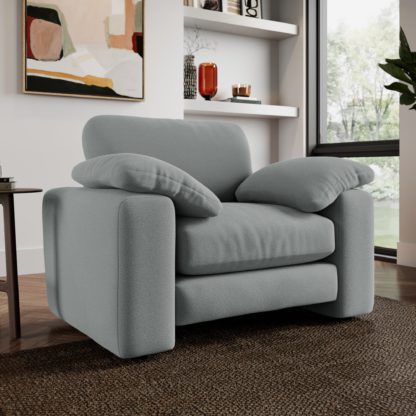 An Image of Magnus Soft Textured Chenille Snuggle Sofa Soft Textured Chenille Terracotta