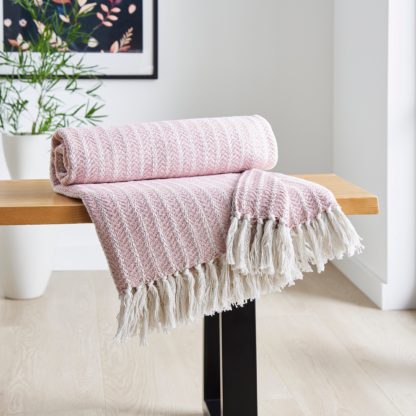 An Image of Woven Throw 120x160 Lilac