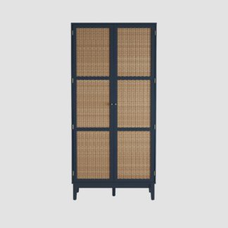 An Image of Bordeaux Double Wardrobe Blue