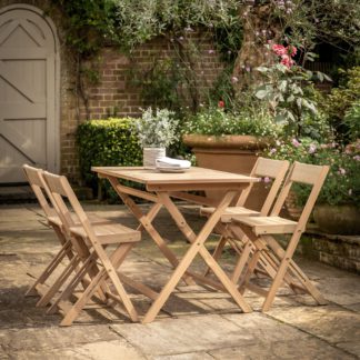 An Image of Ottinge Folding Dining Set Natural