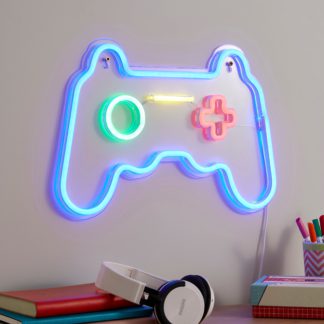 An Image of Game Controller Neon Sign Clear