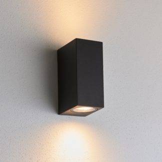 An Image of Lamont Outdoor Wall Light Black