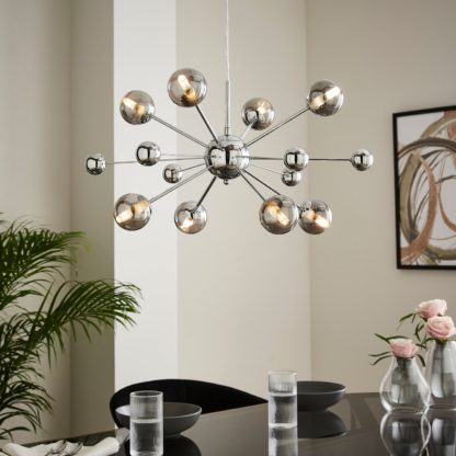 An Image of Nova 8 Light Cluster Ceiling Light Gold