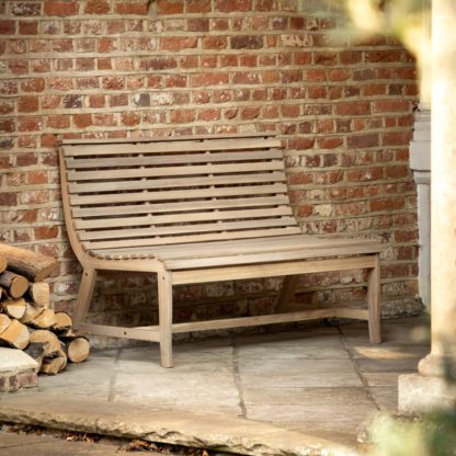 An Image of Ottinge Slatted Bench Natural