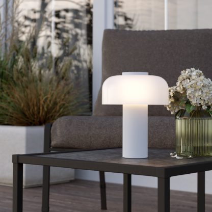 An Image of EGLO Ponente Touch Dimmable Outdoor Table Lamp Black