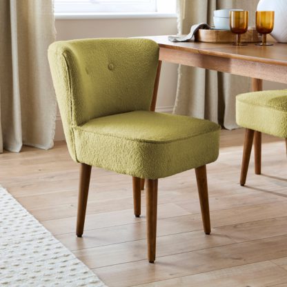 An Image of Eliza Dining Chair, Velvet Steeple Grey