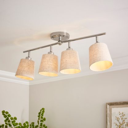 An Image of Preston 4 Light Adjustable Spotlight Bar Natural