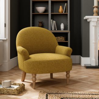 An Image of Petit Armchair, Tone Boucle Ochre