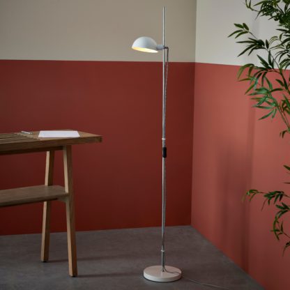 An Image of Pop Retro Adjustable Floor Lamp White