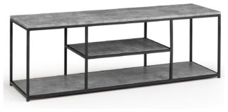 An Image of Julian Bowen Staten TV Unit - Black & Grey