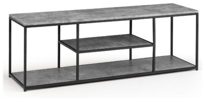 An Image of Julian Bowen Staten TV Unit - Black & Grey