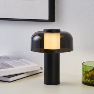 An Image of EGLO Ponente Touch Dimmable Outdoor Table Lamp Black