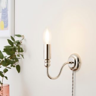 An Image of Pride and Joy Easy Fit Plug In Wall Light Light Grey