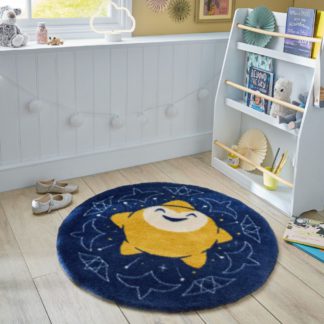 An Image of Disney Wish Supersoft Faux Fur Round Rug Natural