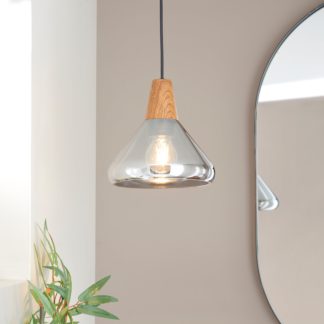 An Image of Wolston Bathroom Adjustable Pendant Light Smoke