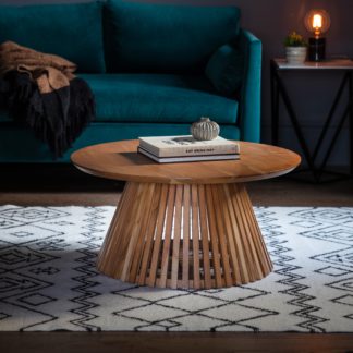 An Image of Dawson Slatted Coffee Table Natural