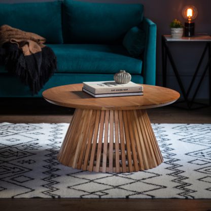 An Image of Dawson Slatted Coffee Table Natural