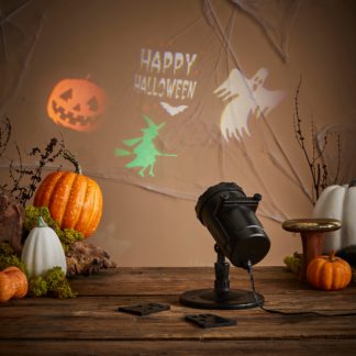 An Image of Halloween Indoor Outdoor Projector Light Black