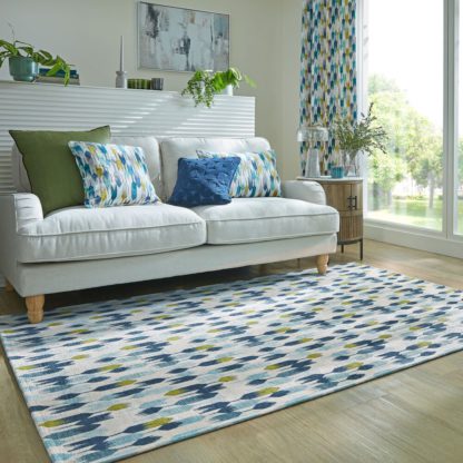 An Image of Kelso Geometric Chenille Rug MultiColoured