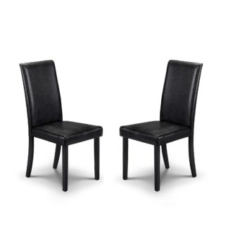 An Image of Hudson Set Of 2 Dining Chairs Black