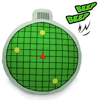 An Image of Dragon Ball Z Radar Premium Cushion - Green - 35x11cm