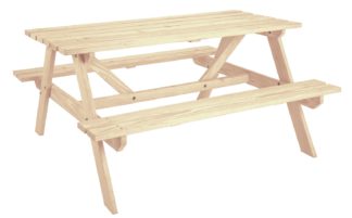 An Image of Argos Home 4 Seater Wooden Garden Bench