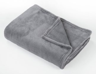 An Image of Argos Home Super Soft Fleece Throw - 150x200cm - Flint Grey