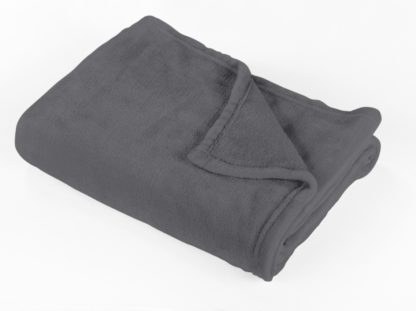 An Image of Argos Home Super Soft Fleece Throw - 150x200cm - Flint Grey