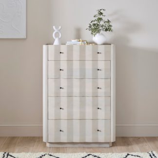 An Image of Willa 5 Drawer Chest Off-White