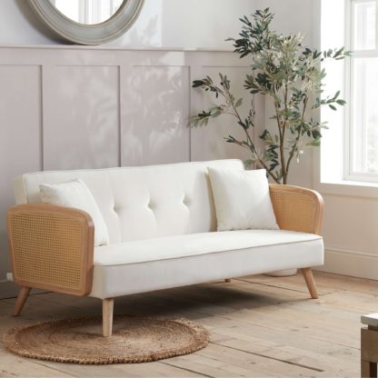 An Image of Mila Sofa Bed, Rattan Natural