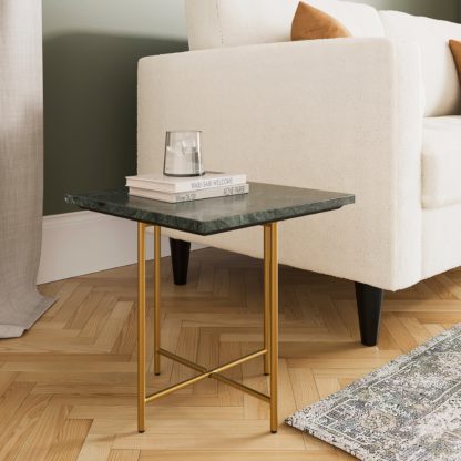 An Image of Cinzia Square Side Table Black