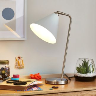 An Image of Elements Shaw Adjustable Table Lamp White