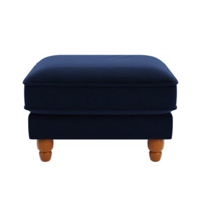 An Image of Beatrice Matte Velvet Footstool