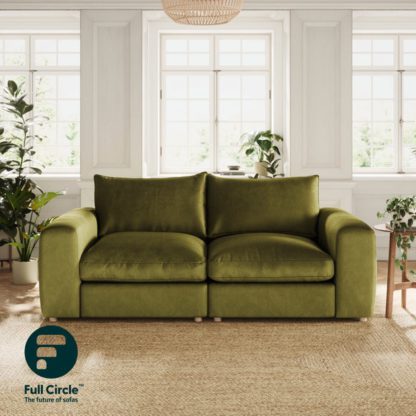 An Image of Full Circle Austin Natural Tonal Weave 4 Seater Sofa