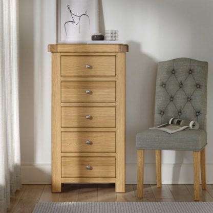 An Image of Normandy Tall 5 Drawer Chest