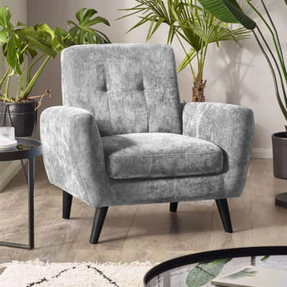 An Image of Monza - Armchair - Dove Grey - Fabric