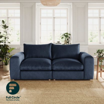 An Image of Full Circle Austin Natural Tonal Weave 4 Seater Sofa