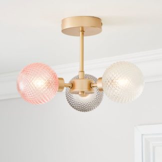 An Image of Elodie 3 Light Semi Flush Ceiling Light