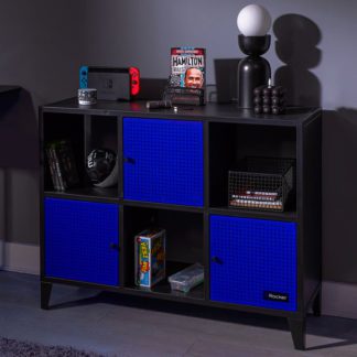 An Image of X Rocker Mesh Tek 6 Cube Storage Unit