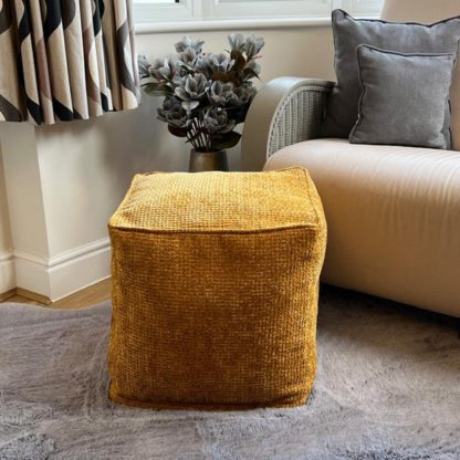 An Image of Daro Waffle Cube Pouffe