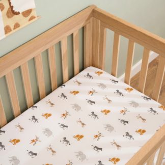 An Image of Clair de Lune Pack of 2 Jungle Dream Cot Bed Sheets