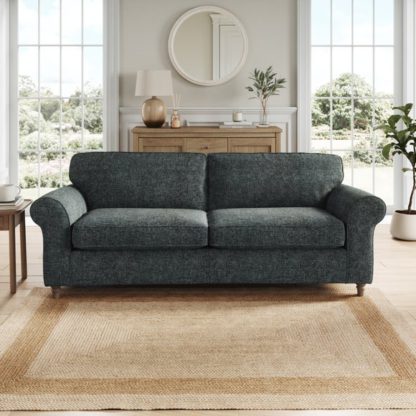 An Image of Flori Chunky Chenille 4 Seater Sofa