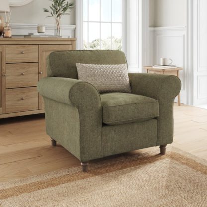 An Image of Flori Soft Chenille Armchair