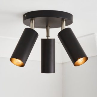 An Image of Leila 3 Light Semi Flush Spotlight