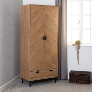 An Image of Barker Double Wardrobe, Oak Effect