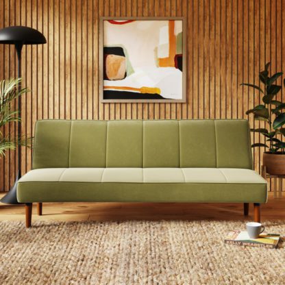 An Image of Niko Velvet Clic Clac Sofa Bed