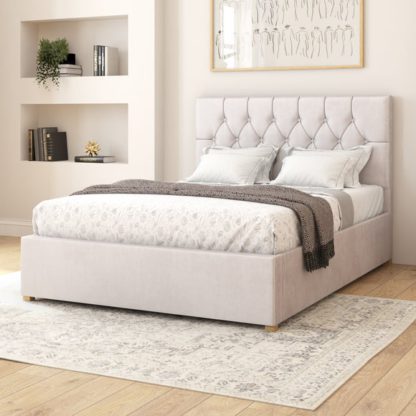 An Image of Olivier Plush Velvet Adjustable Bed