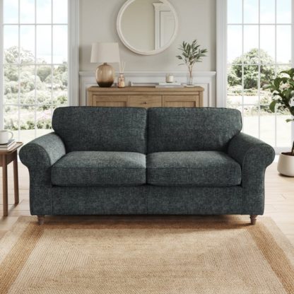 An Image of Flori Chunky Chenille 3 Seater Sofa