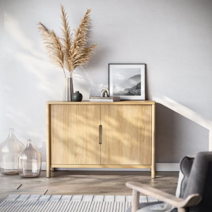 An Image of Florida Small Sideboard, Oak Effect Natural