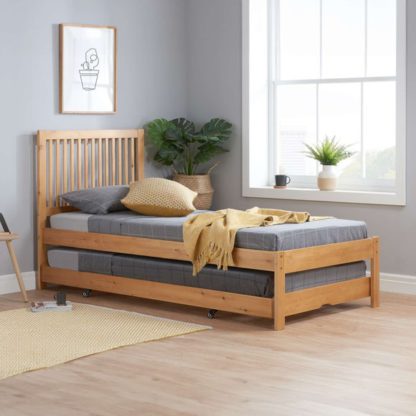 An Image of Buxton Trundle Bed with 2 Nimbus Mattresses